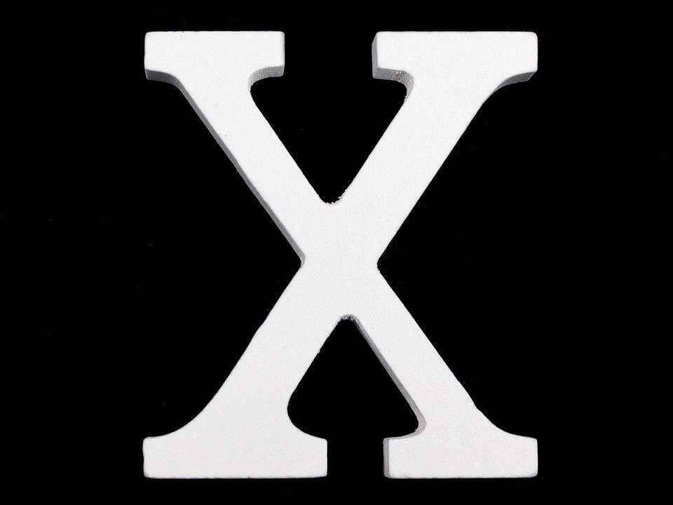 Litere decorative din lemn - Alb (20 Bucăți)