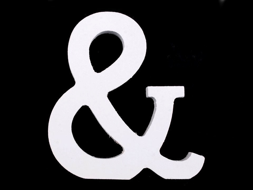 Litere decorative din lemn - Alb (20 Bucăți)