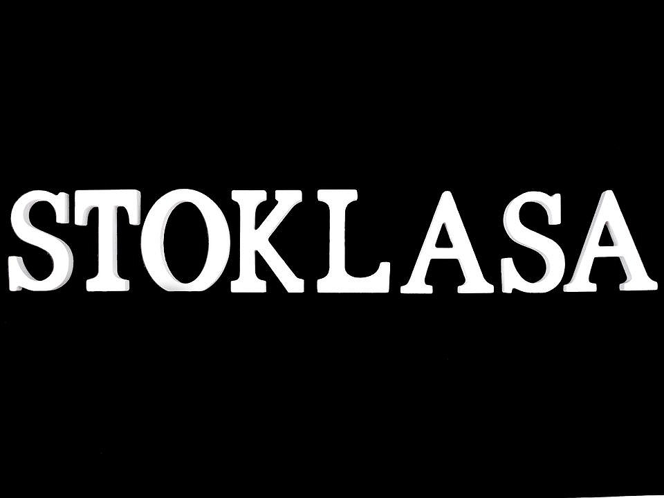 Litere decorative din lemn - Alb (20 Bucăți)