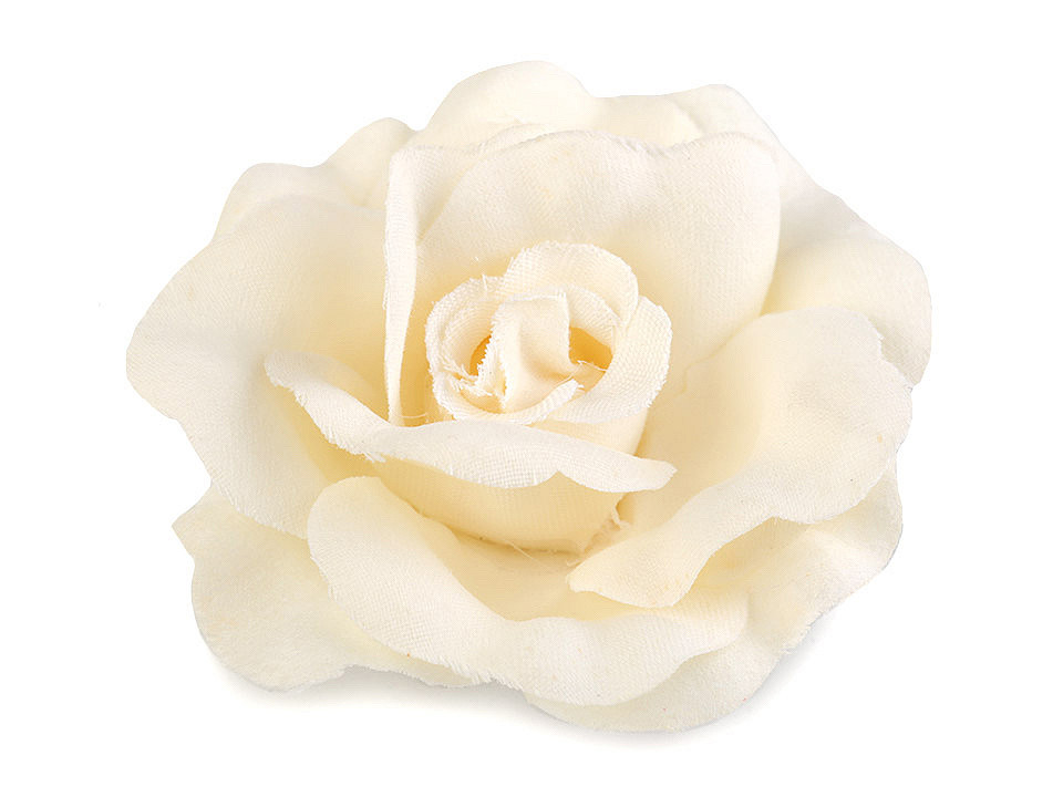 Broșă / clamă de păr trandafir, ø6 cm - Negru (1 Bucată)