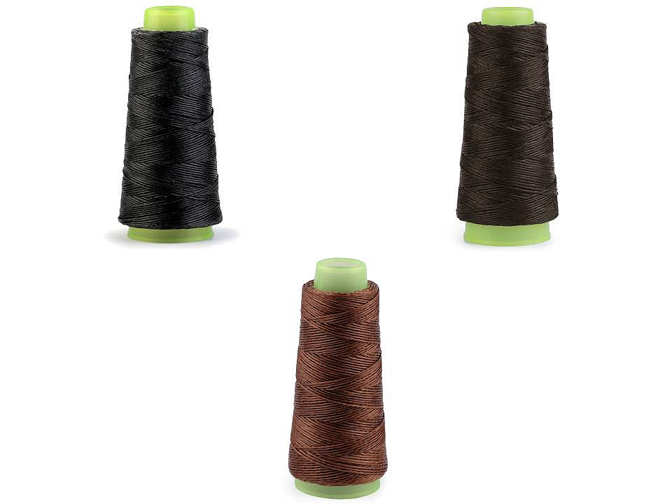 Ață cerată poliester - Maro închis (3 Bucăți)