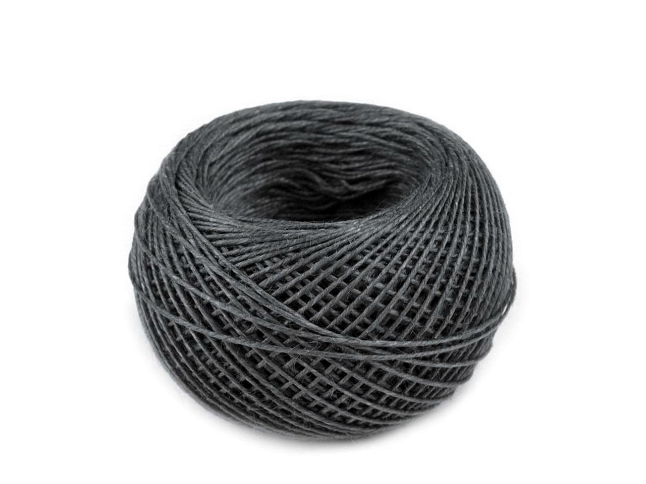 Ață din in, ghem în cutie de plastic, 50 m - Ecru natural (1 Bucată)