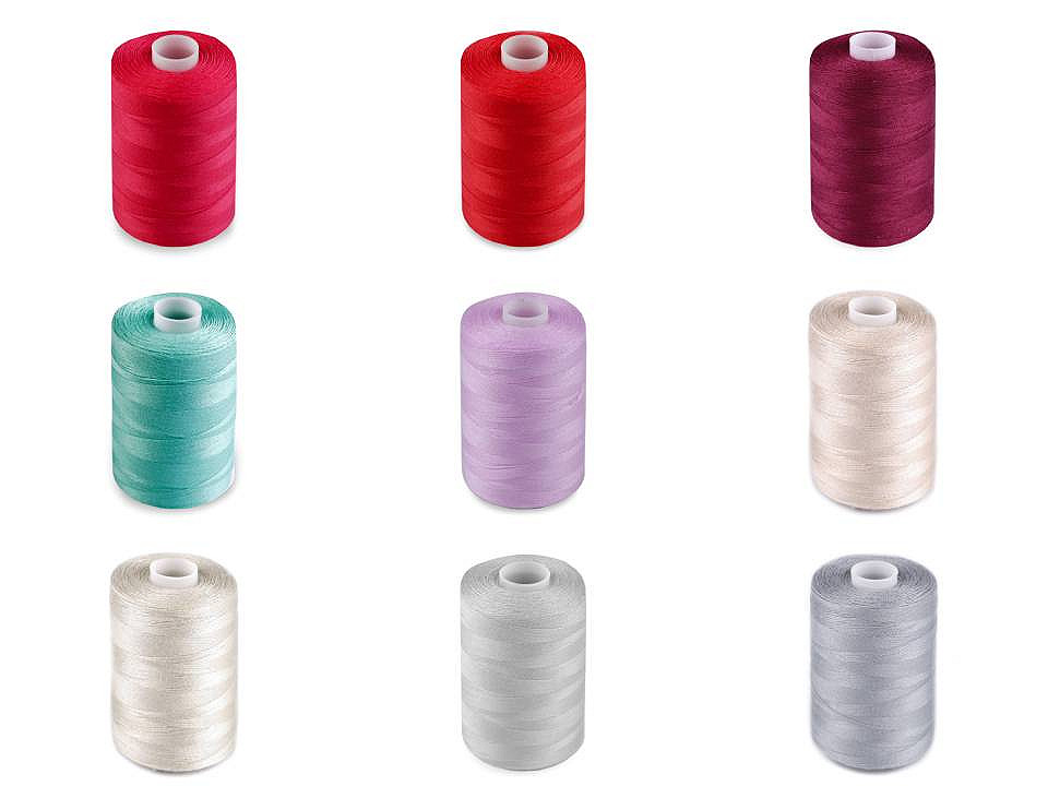 Ață poliester pentru overlock ntf 40/2, 1000 m - Vișiniu (36 Bucăți) Ață poliester pentru overlock ntf 40/2, 1000 m - Vișiniu (36 Bucăți)