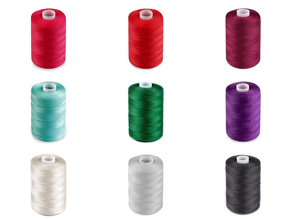 Ață poliester pentru overlock ntf 40/2, 1000 m - Vișiniu (36 Bucăți) Ață poliester pentru overlock ntf 40/2, 1000 m - Vișiniu (36 Bucăți)