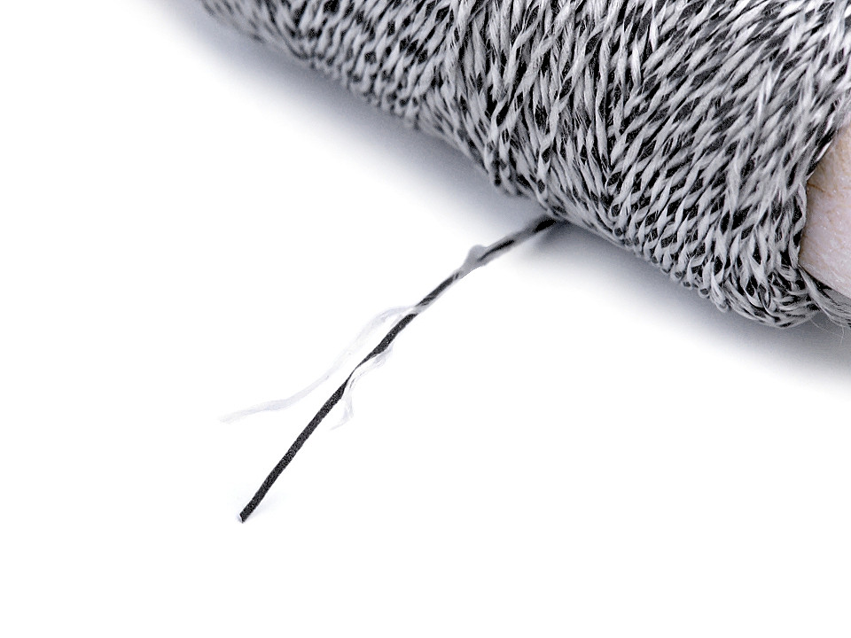 Ață reflectorizantă, 50 m - Gri-alb (1 Bucată)