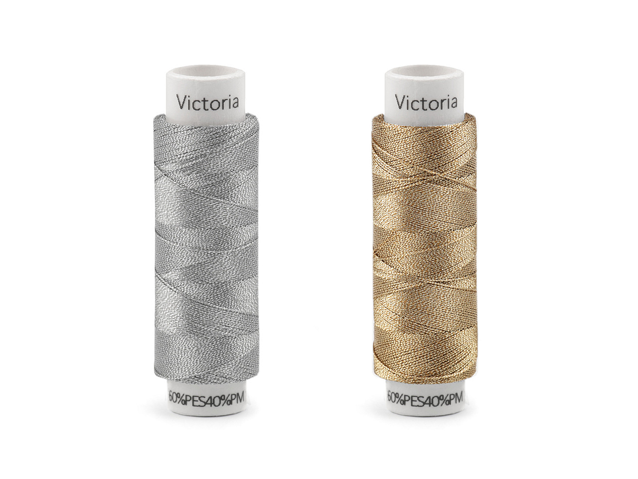 Fir metalic victoria 100 m - Argintiu (10 Bucăți)