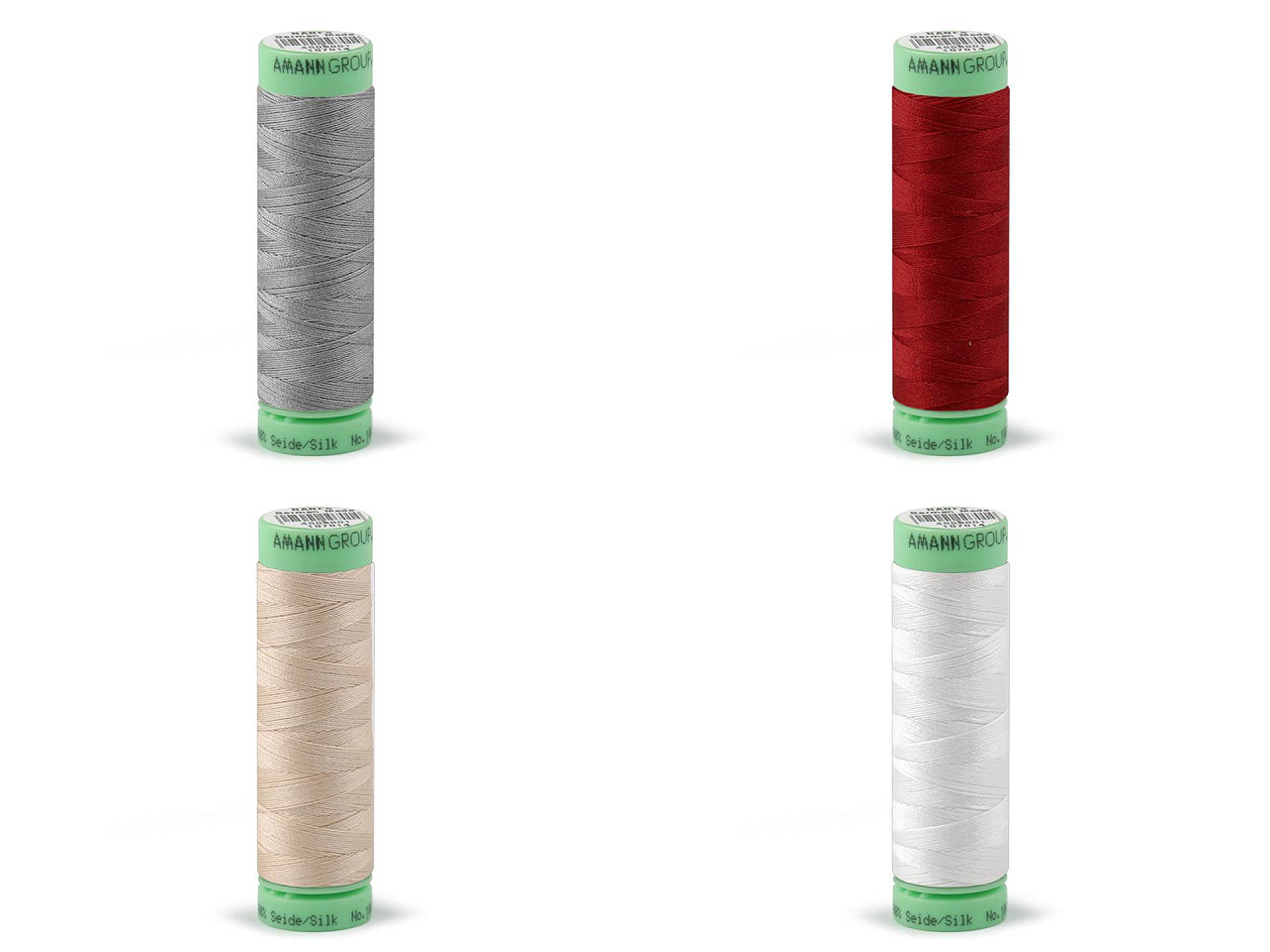 Ata de mătase amanda mettler 50 m - Negru (5 Bucăți)