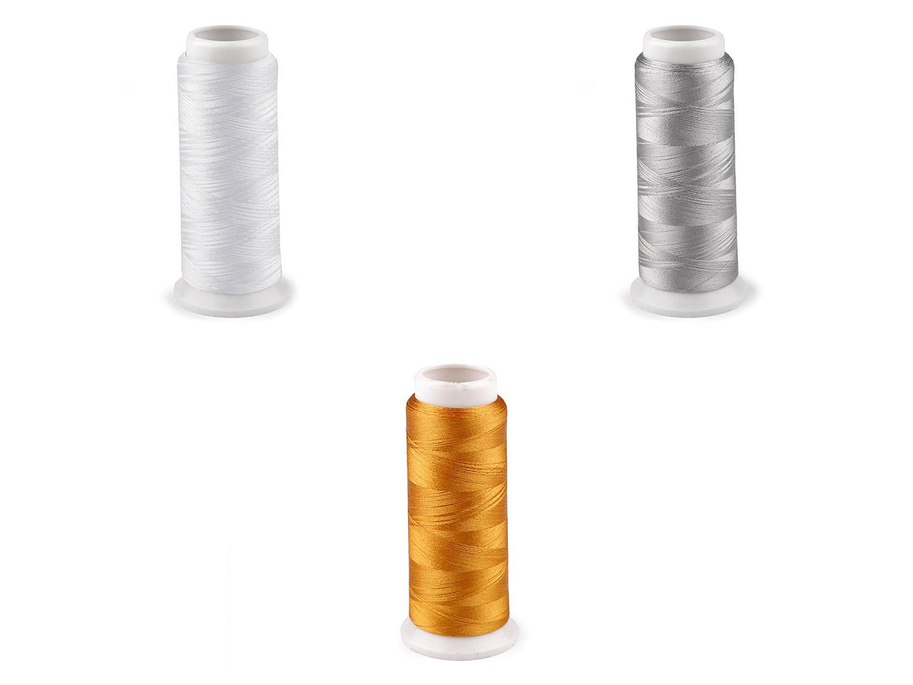 Ață de brodat 120d/2; 1000 m - Alb (1 Bucată)