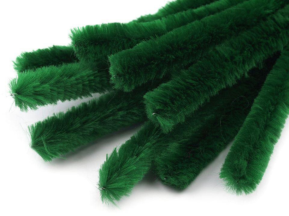 Sârmă plușată, ø15 mm, lungime 30 cm - Portocaliu (50 Bucăți)