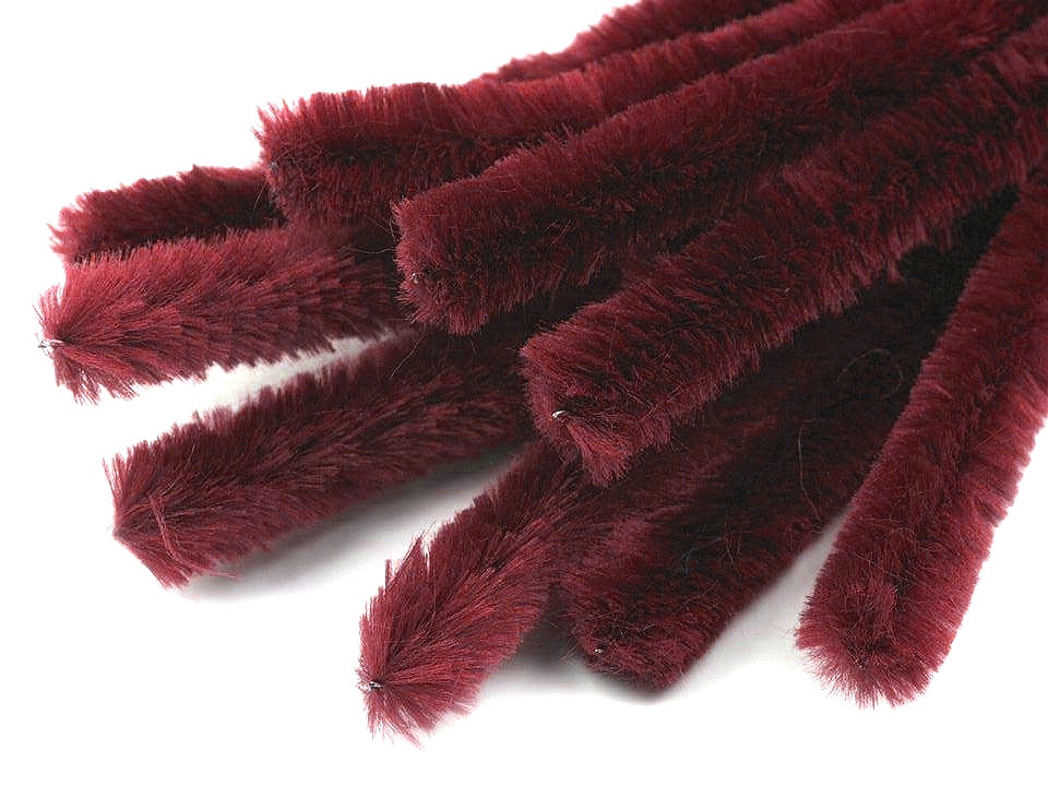 Sârmă plușată, ø15 mm, lungime 30 cm - Portocaliu (50 Bucăți)