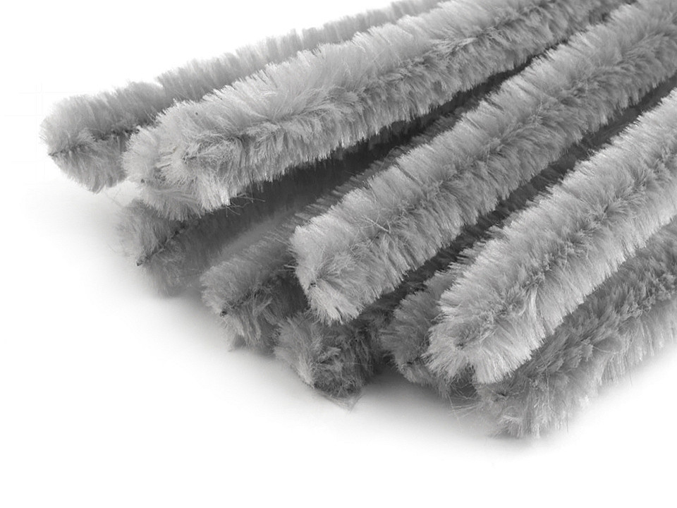 Sârmă plușată, ø15 mm, lungime 30 cm - Portocaliu (50 Bucăți)