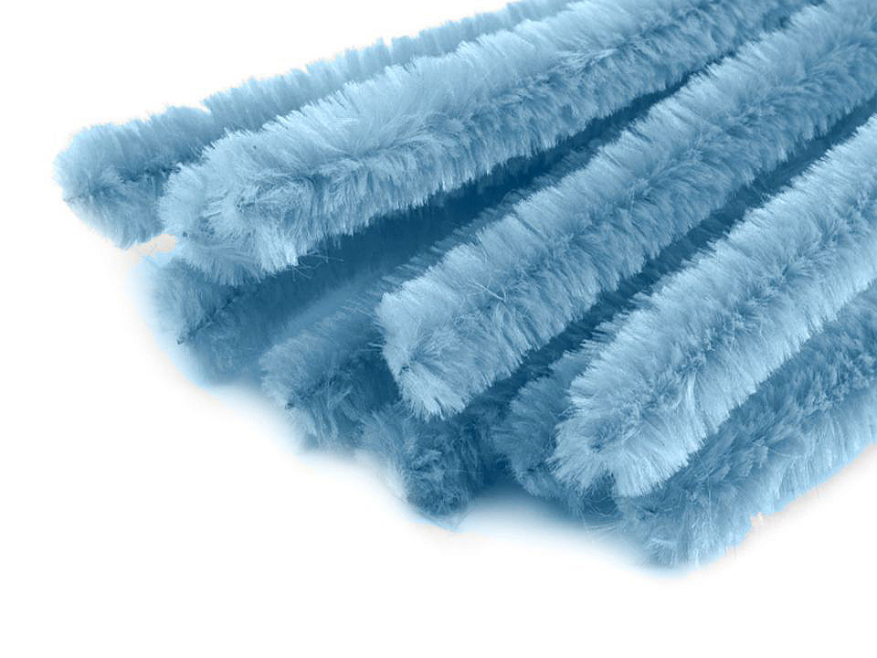 Sârmă plușată, ø15 mm, lungime 30 cm - Portocaliu (50 Bucăți)