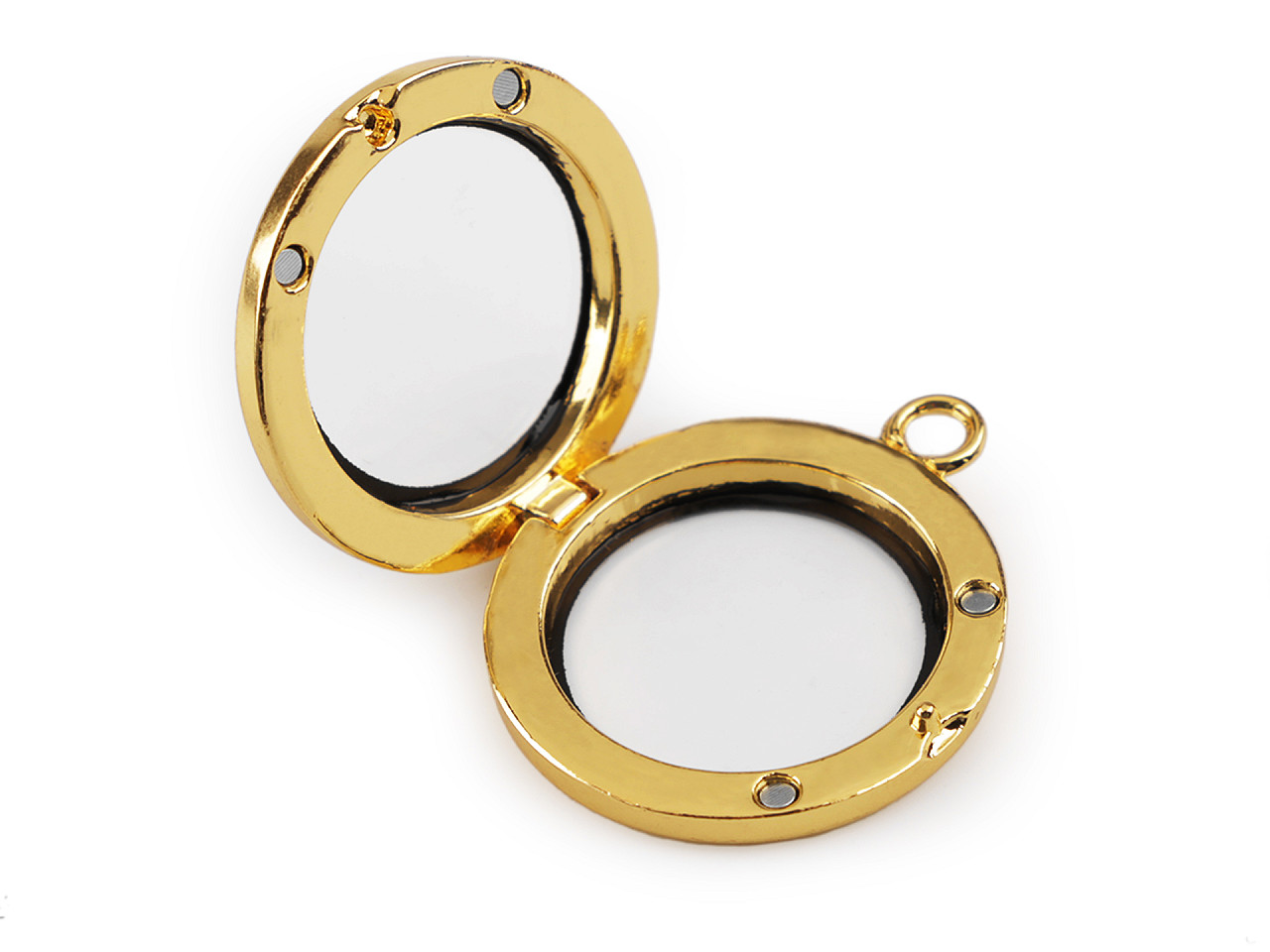 Pandantiv medalion rotund,  ø30 mm - Auriu (1 Bucată)