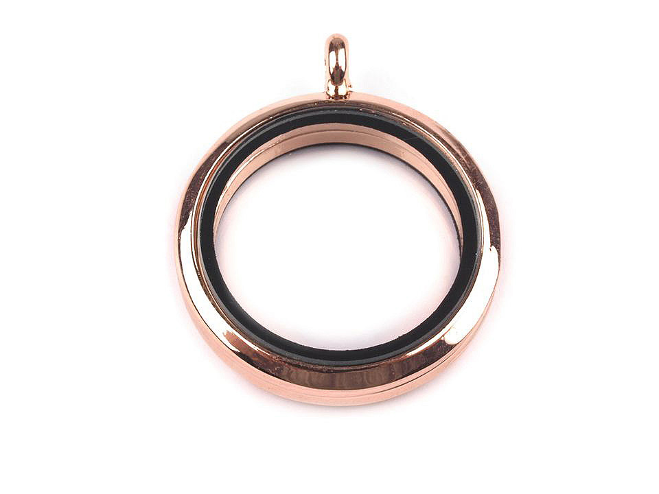 Pandantiv medalion rotund,  ø30 mm - Auriu (1 Bucată)