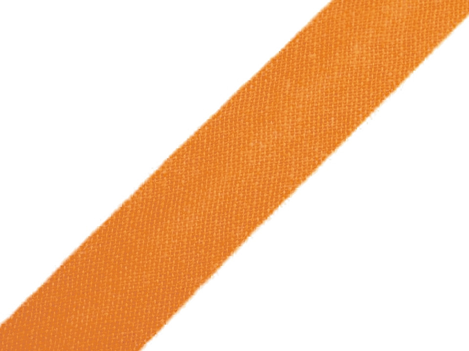 Bandă bias din bumbac, lățime 14 mm - Portocaliu pumpkin (25 Metri) Bandă bias din bumbac, lățime 14 mm - Portocaliu pumpkin (25 Metri)