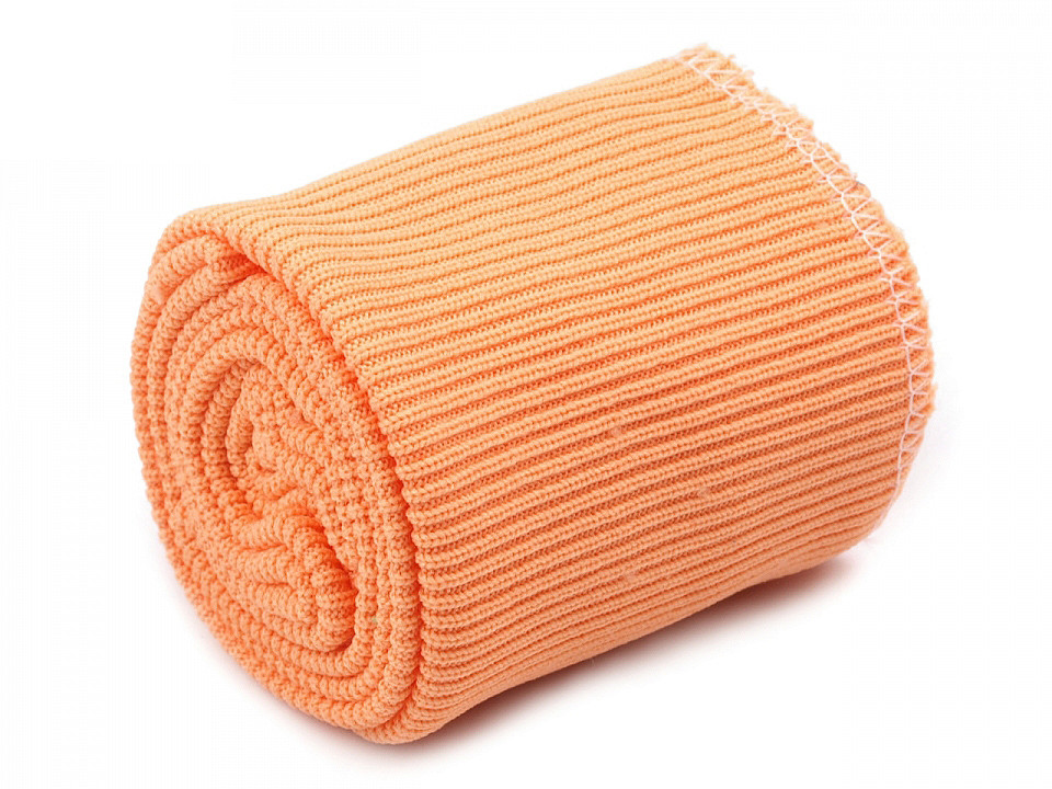 Set bordură și manșete elastice tricotate, lățime 7 cm - Negru (1 Set)