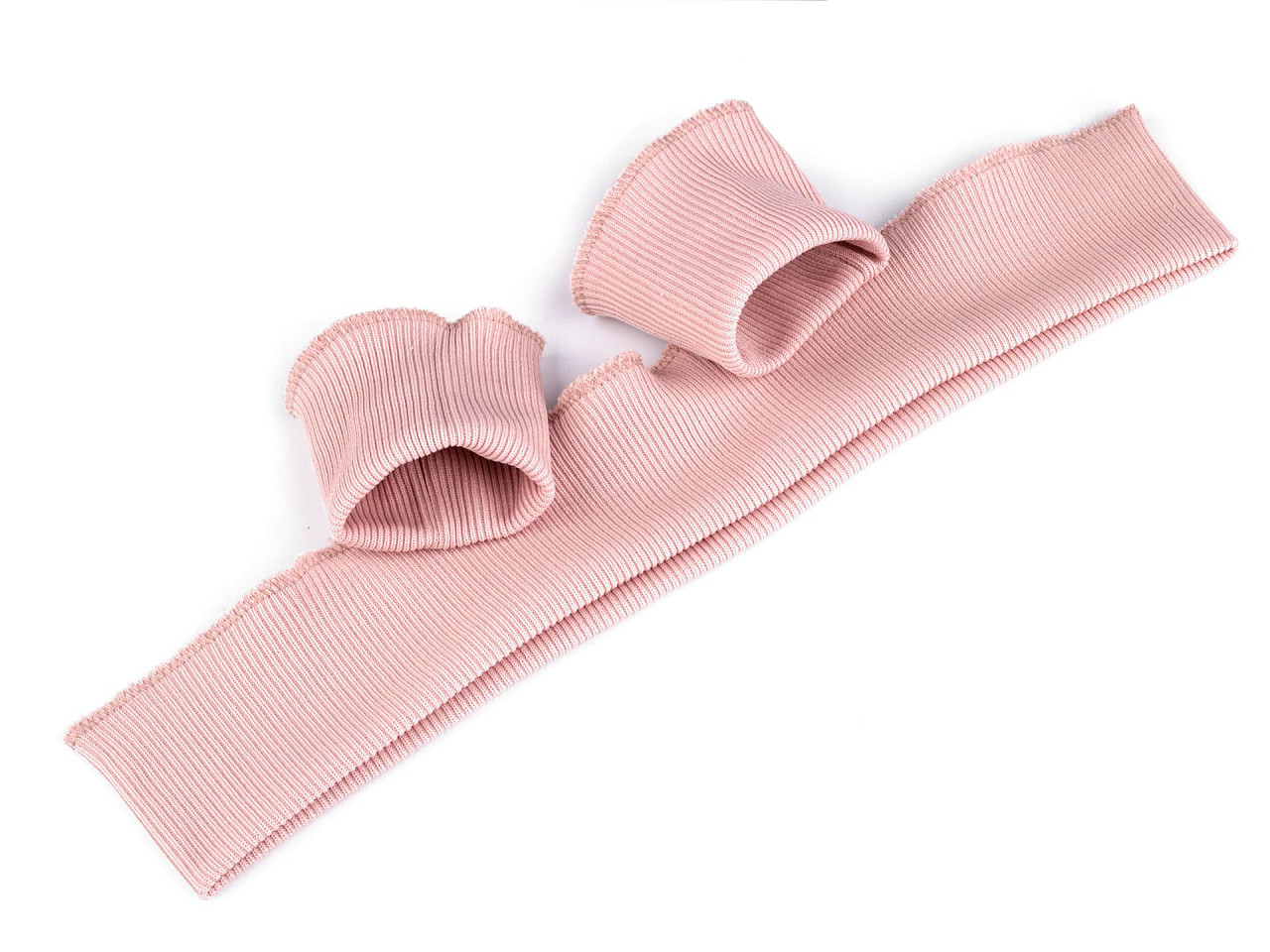 Set bordură și manșete elastice tricotate, lățime 7 cm - Negru (1 Set)