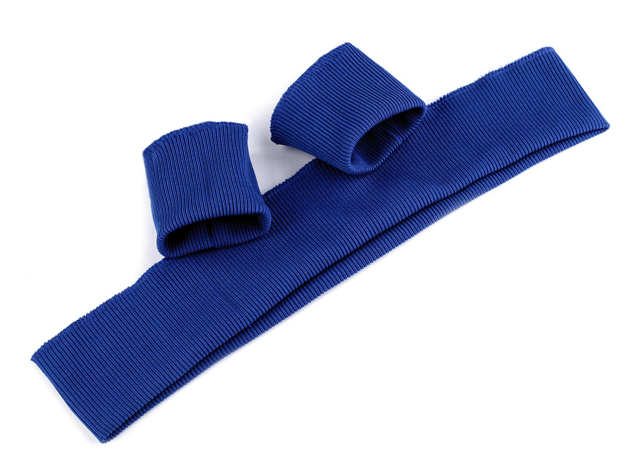 Set bordură și manșete elastice tricotate, lățime 7 cm - Negru (1 Set)