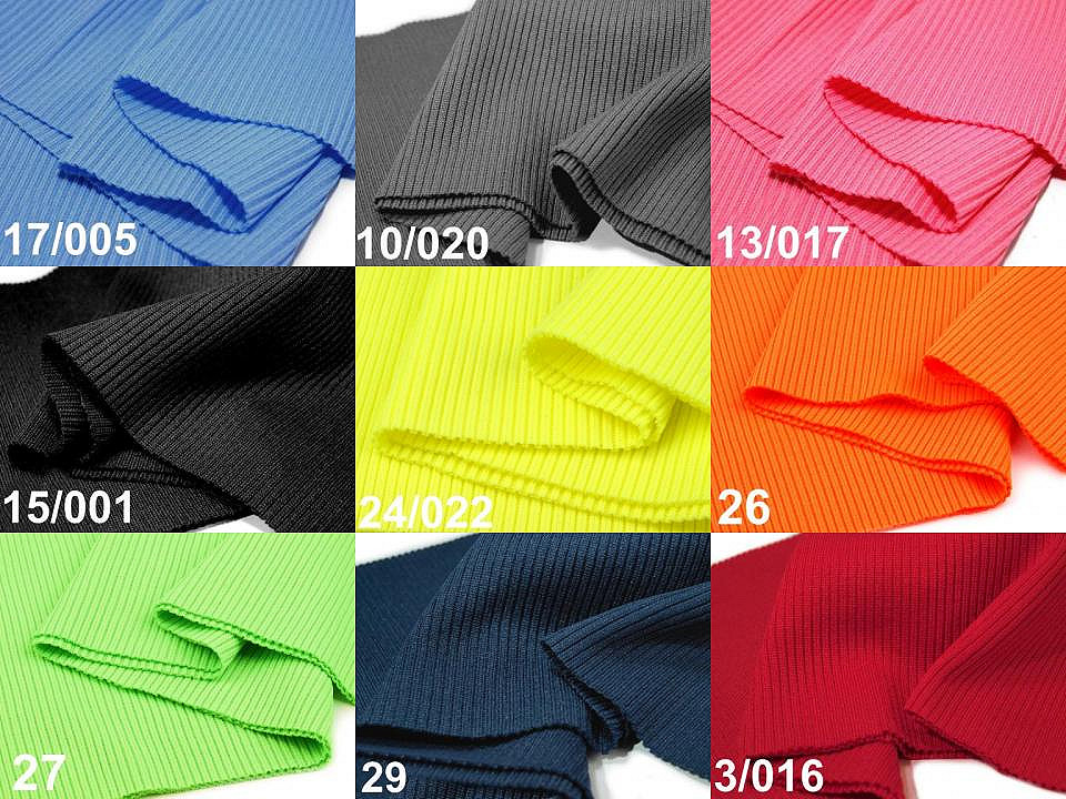 Tricot elastic circular, 15x80 cm - Maro închis (1 Bucată)