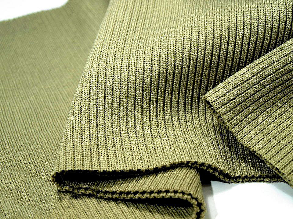 Tricot elastic circular, 15x80 cm - Maro închis (1 Bucată)