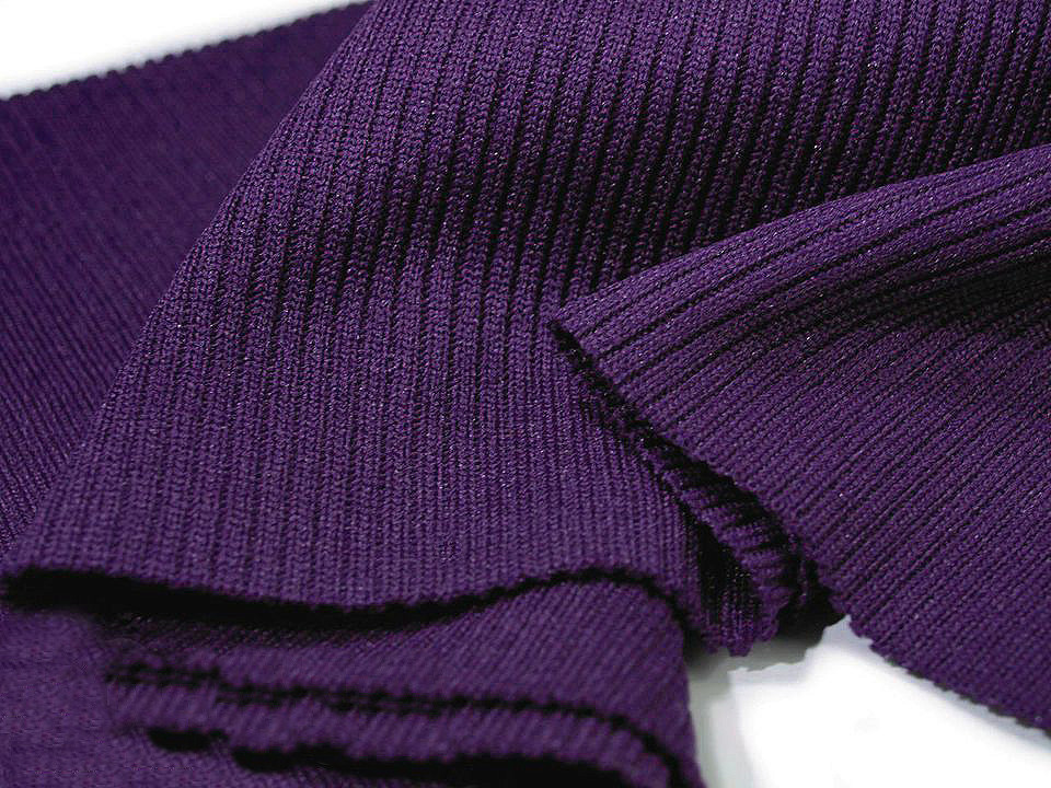 Tricot elastic circular, 15x80 cm - Maro închis (1 Bucată)