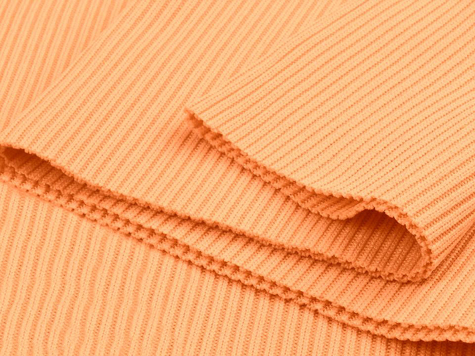 Tricot elastic circular, 15x80 cm - Maro închis (1 Bucată)