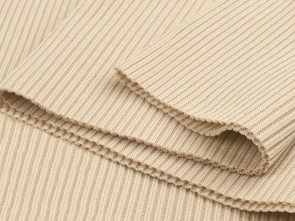 Tricot elastic circular, 15x80 cm - Maro închis (1 Bucată)