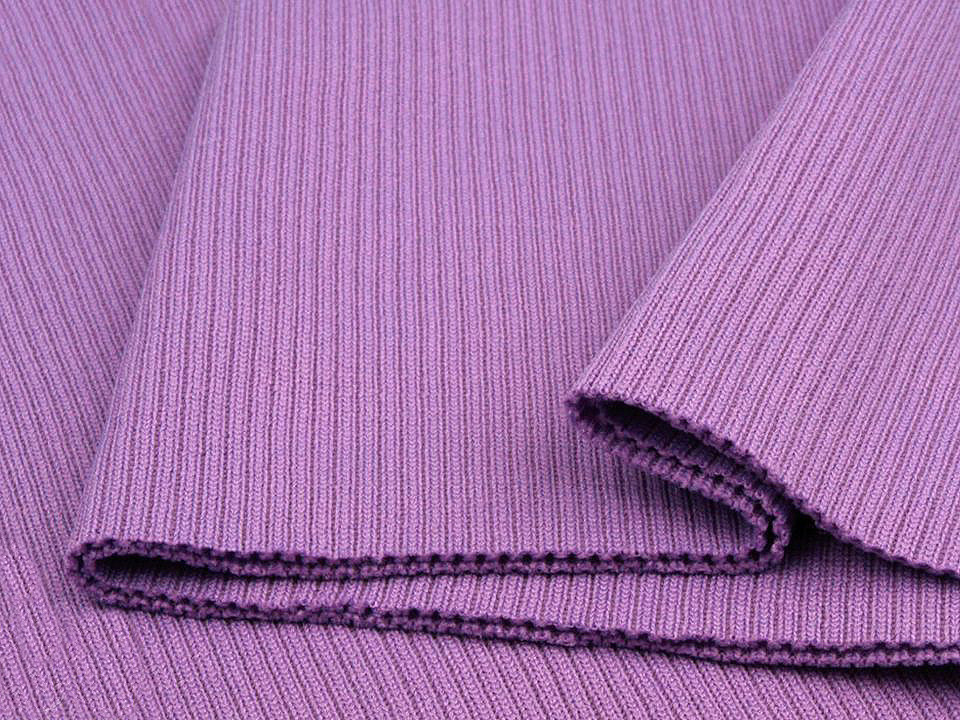 Tricot elastic circular, 15x80 cm - Maro închis (1 Bucată)