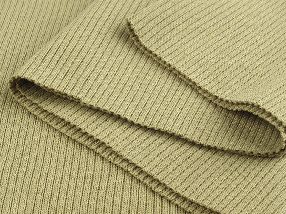 Tricot elastic circular, 15x80 cm - Maro închis (1 Bucată)