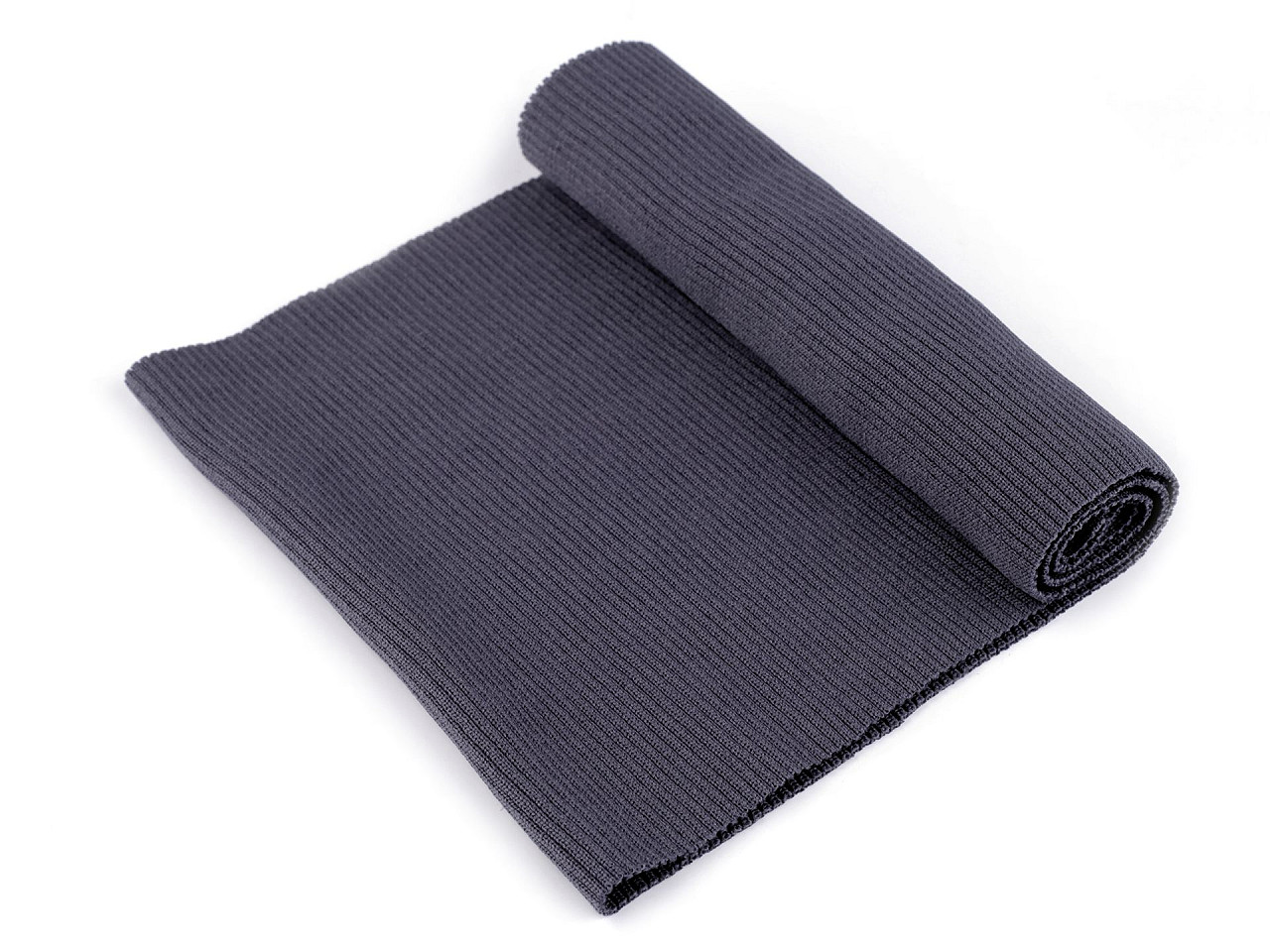 Tricot elastic circular, 15x80 cm - Maro închis (1 Bucată)