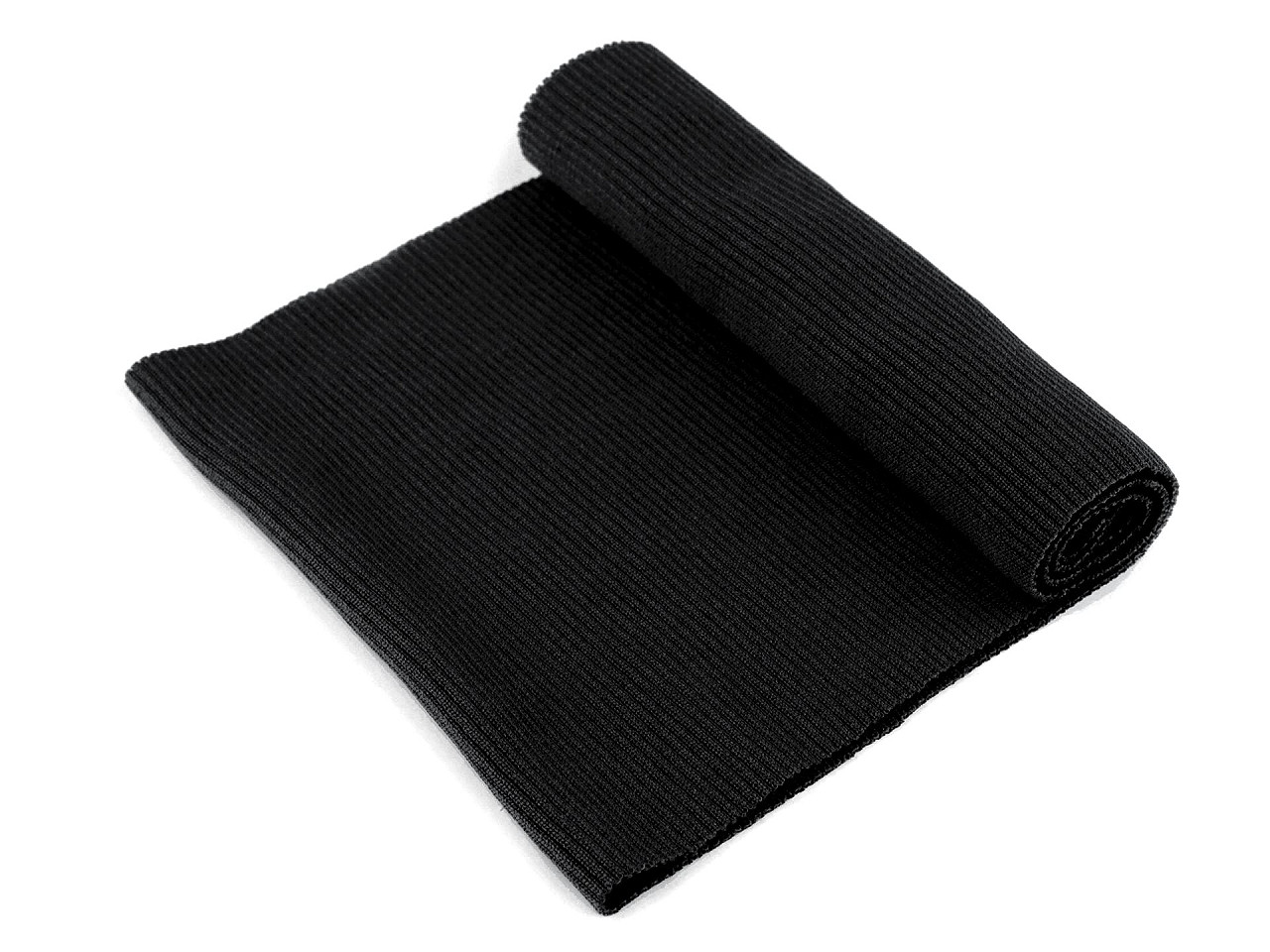 Tricot elastic circular, 15x80 cm - Maro închis (1 Bucată)