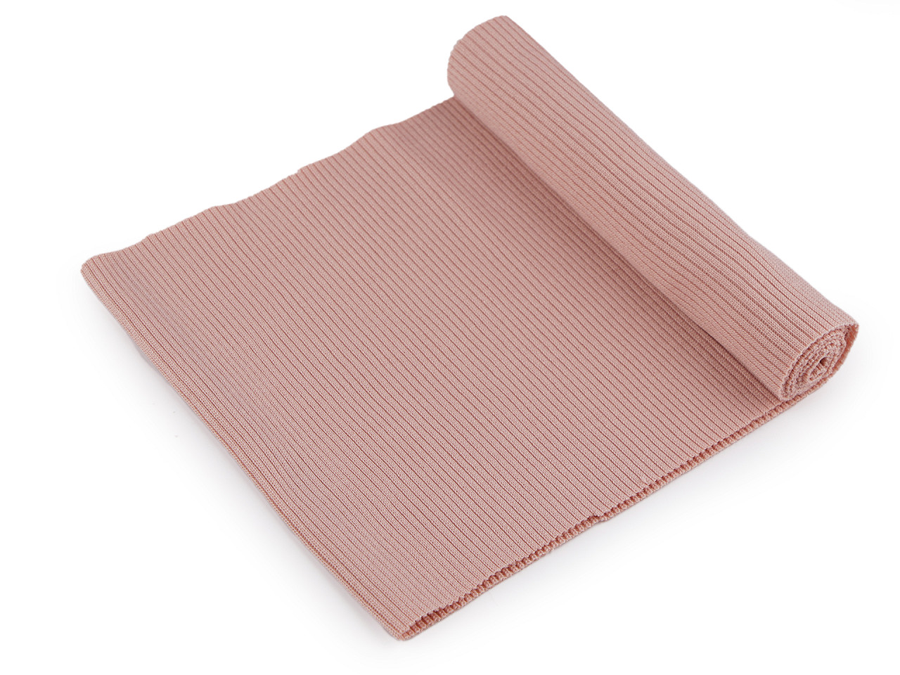 Tricot elastic circular, 15x80 cm - Maro închis (1 Bucată)