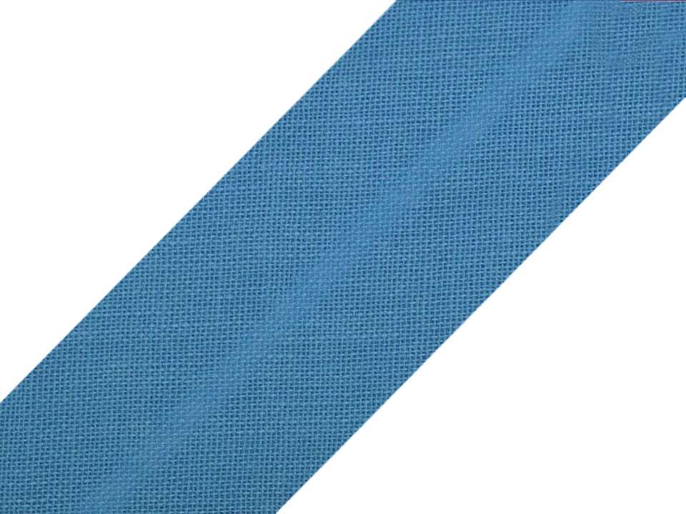 Bandă bias din bumbac, lățime 20 mm - Alb (25 Metri)