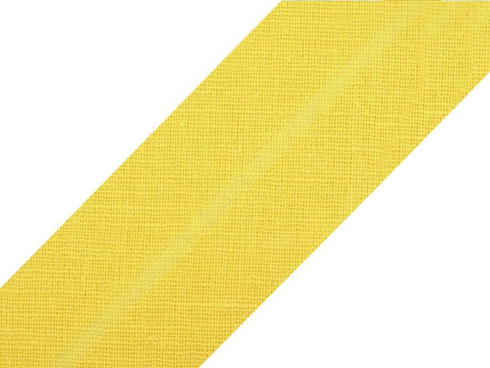 Bandă bias din bumbac, lățime 20 mm - Alb (25 Metri)