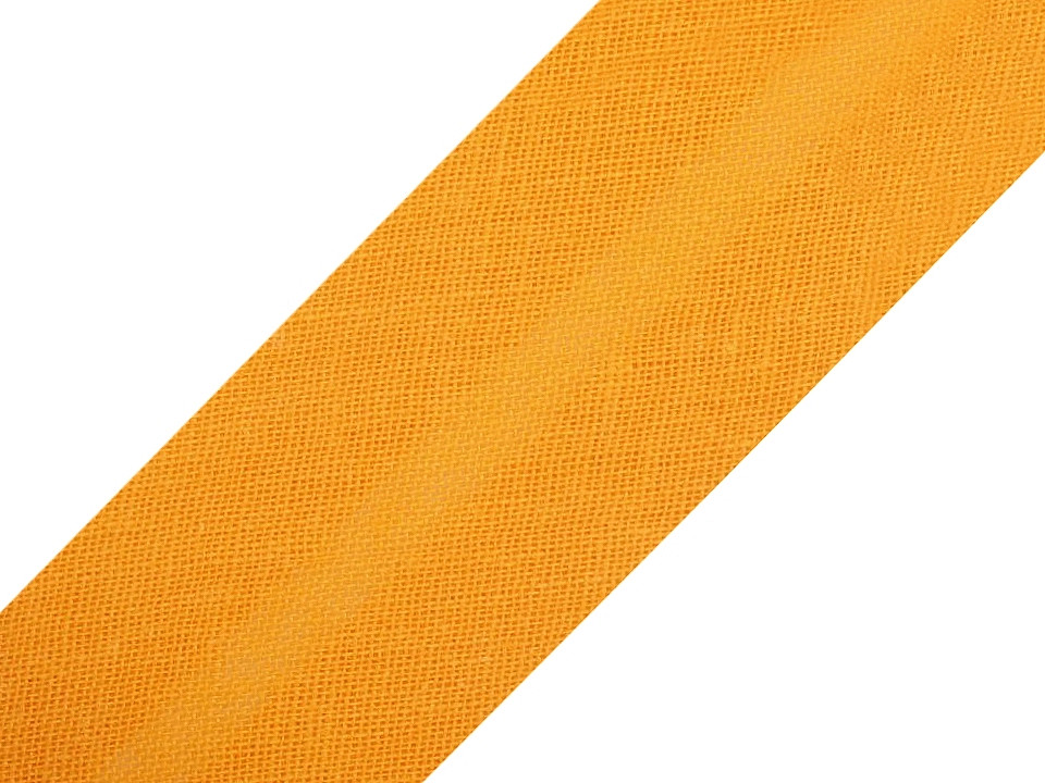 Bandă bias din bumbac, lățime 20 mm - Alb (25 Metri)