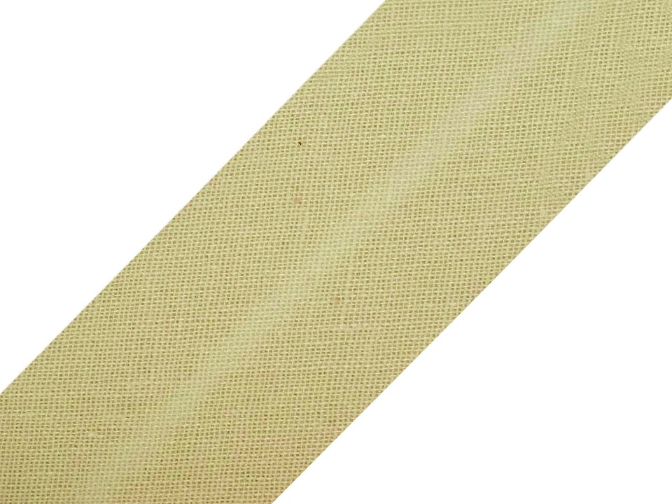 Bandă bias din bumbac, lățime 20 mm - Alb (25 Metri)