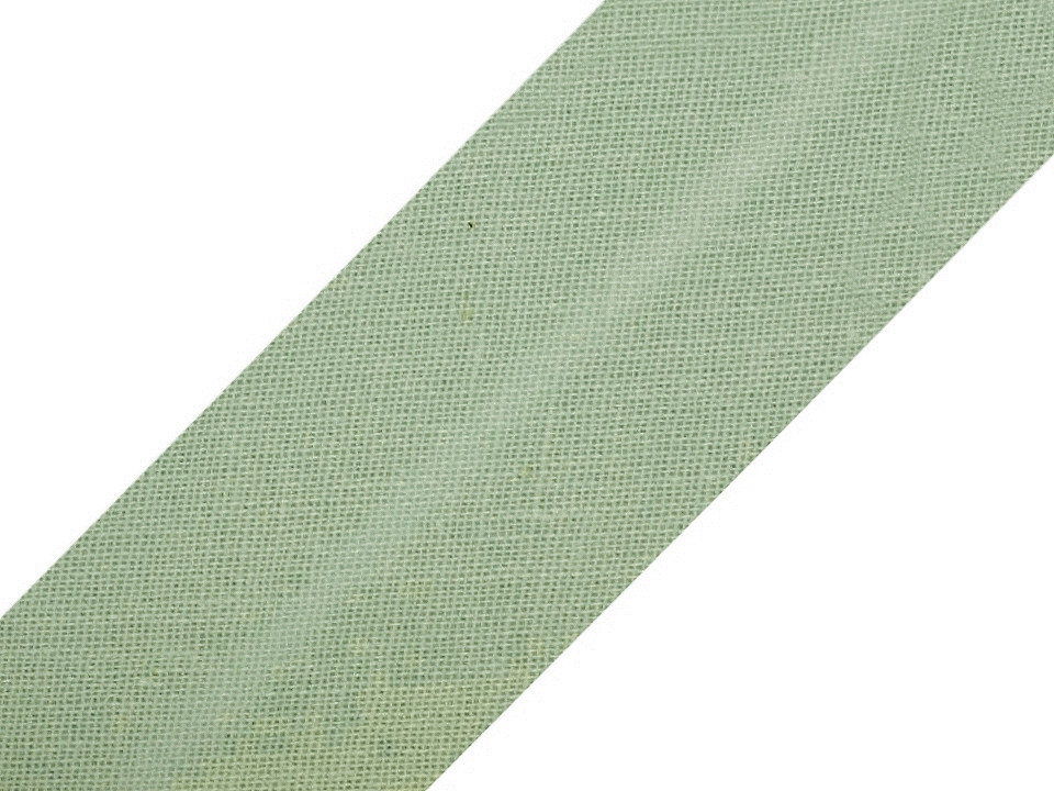 Bandă bias din bumbac, lățime 20 mm - Alb (25 Metri)