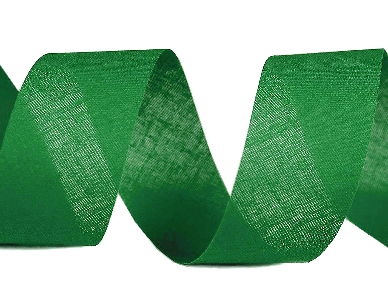 Bandă bias bumbac nepliată, lățime 30 mm - Alb (100 Metri)