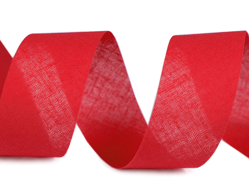 Bandă bias bumbac nepliată, lățime 30 mm - Alb (100 Metri)