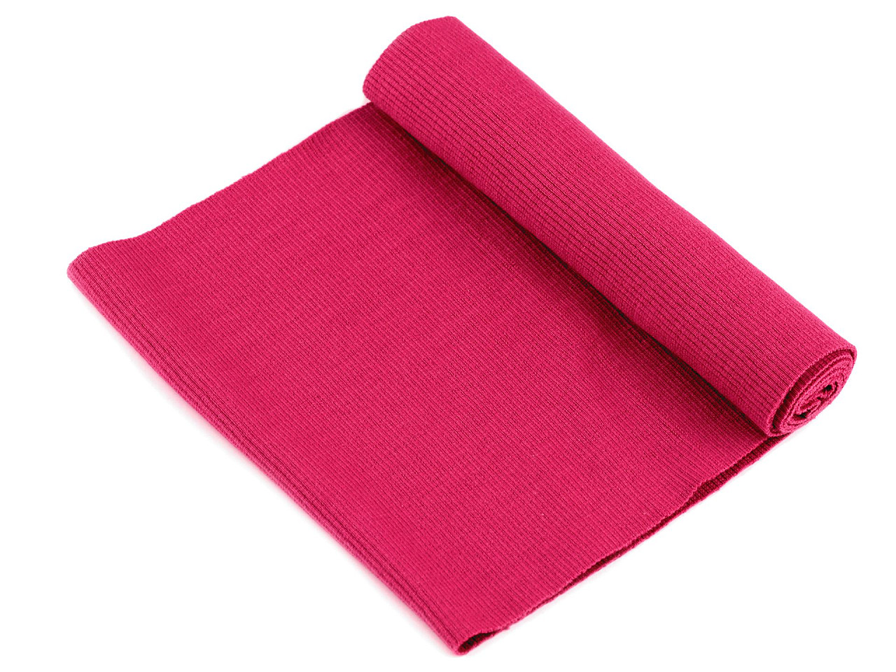 Tricot elastic circular, 16x80 cm - Roz pudrat (1 Bucată)