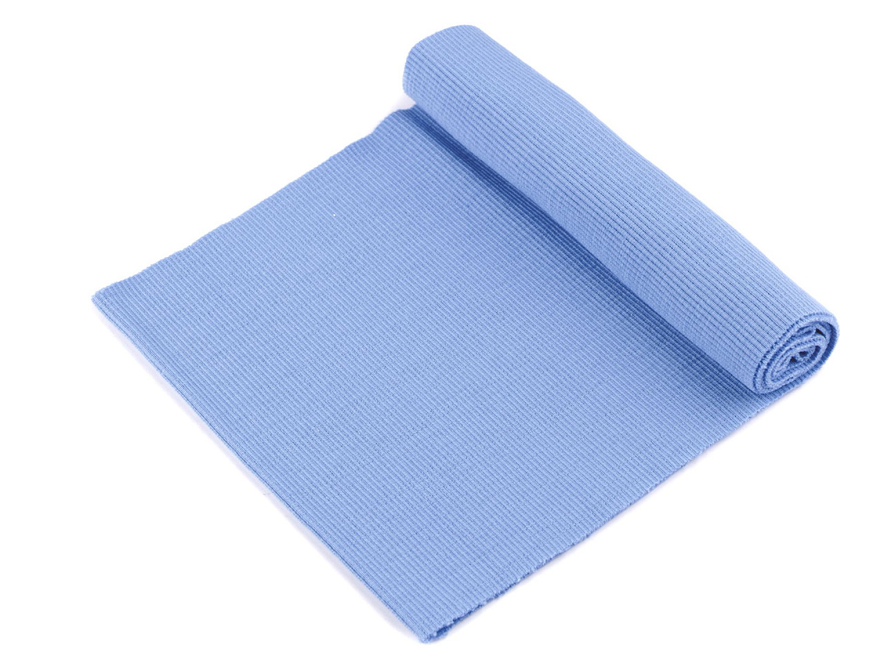 Tricot elastic circular, 16x80 cm - Roz pudrat (1 Bucată)