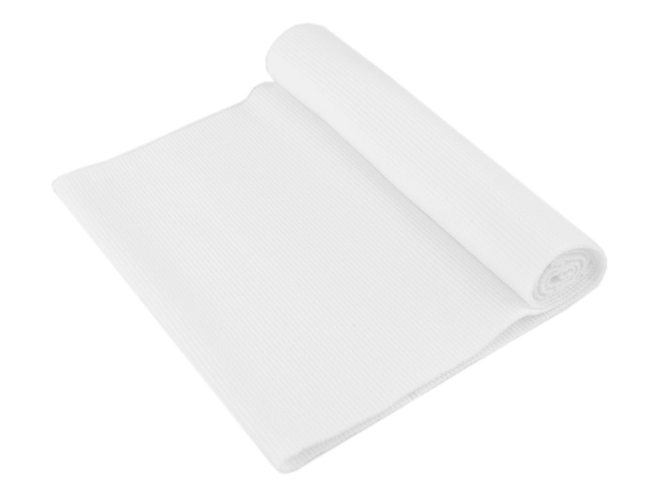 Tricot elastic circular, 16x80 cm - Roz pudrat (1 Bucată)