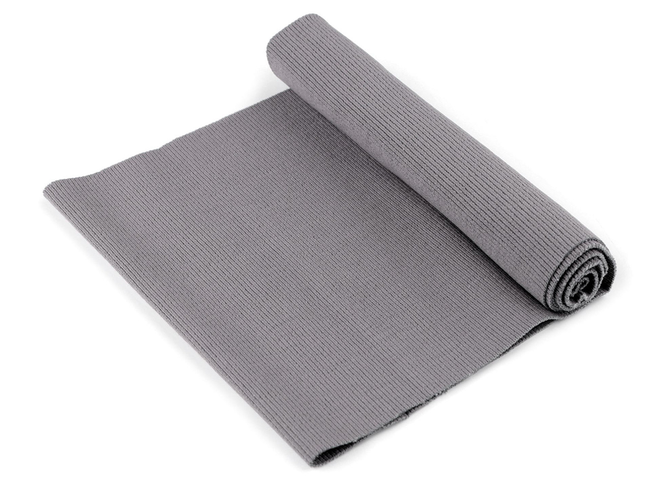 Tricot elastic circular, 16x80 cm - Roz pudrat (1 Bucată)