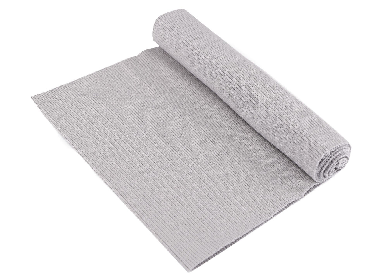 Tricot elastic circular, 16x80 cm - Roz pudrat (1 Bucată)