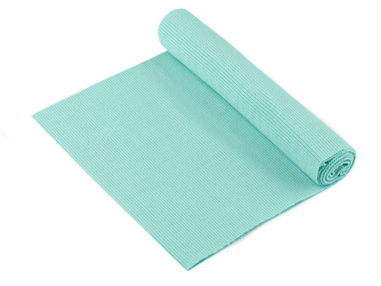 Tricot elastic circular, 16x80 cm - Roz pudrat (1 Bucată)