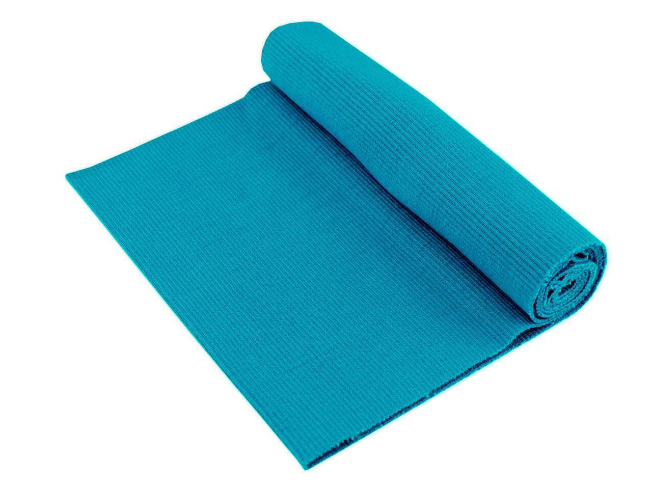 Tricot elastic circular, 16x80 cm - Roz pudrat (1 Bucată)