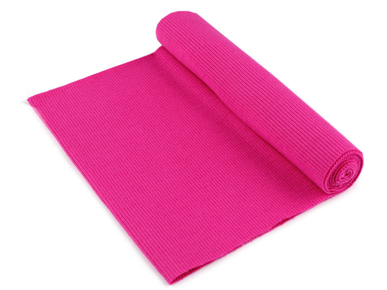 Tricot elastic circular, 16x80 cm - Roz pudrat (1 Bucată)