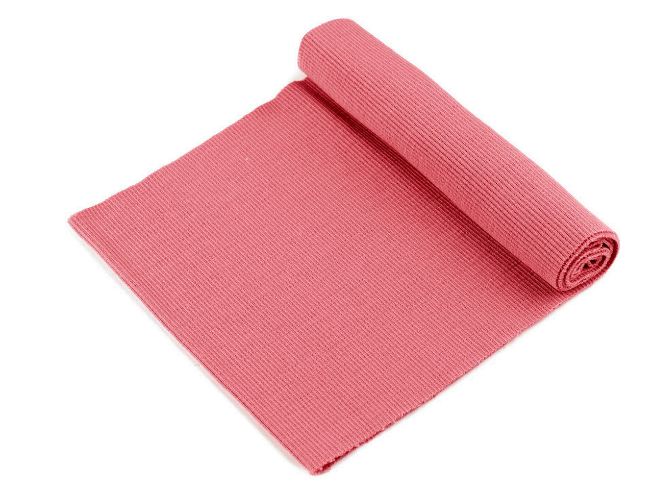 Tricot elastic circular, 16x80 cm - Roz pudrat (1 Bucată)