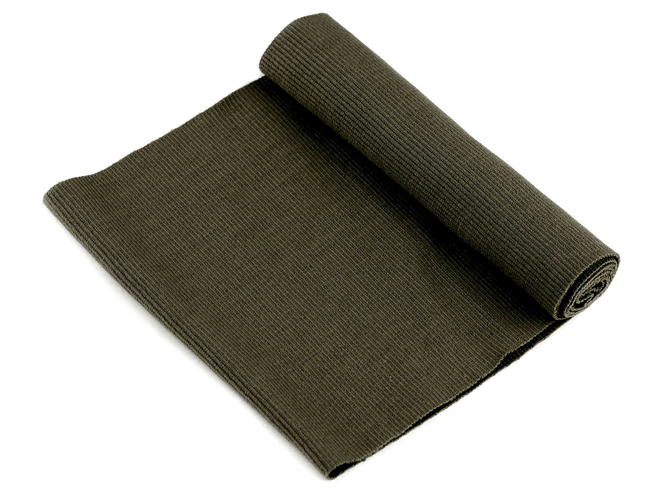 Tricot elastic circular, 16x80 cm - Roz pudrat (1 Bucată)