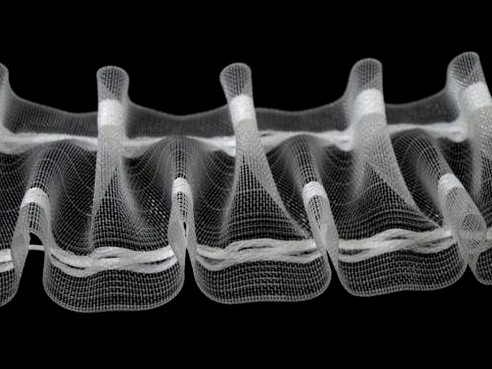 Rejansă transparentă zig-zag, lățime 50 mm - Transparent (50 Metri)